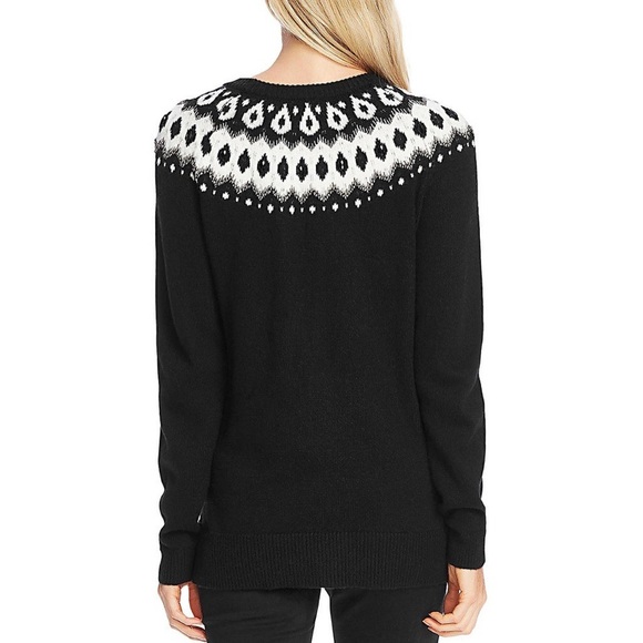 vince camuto fair isle sweater